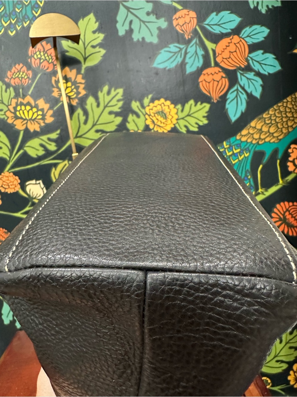 Dooney & Bourke Pebble Grain Black Leather Tassel Hobo Shoulder Bag w/ Dust Bag - Picture 10 of 15